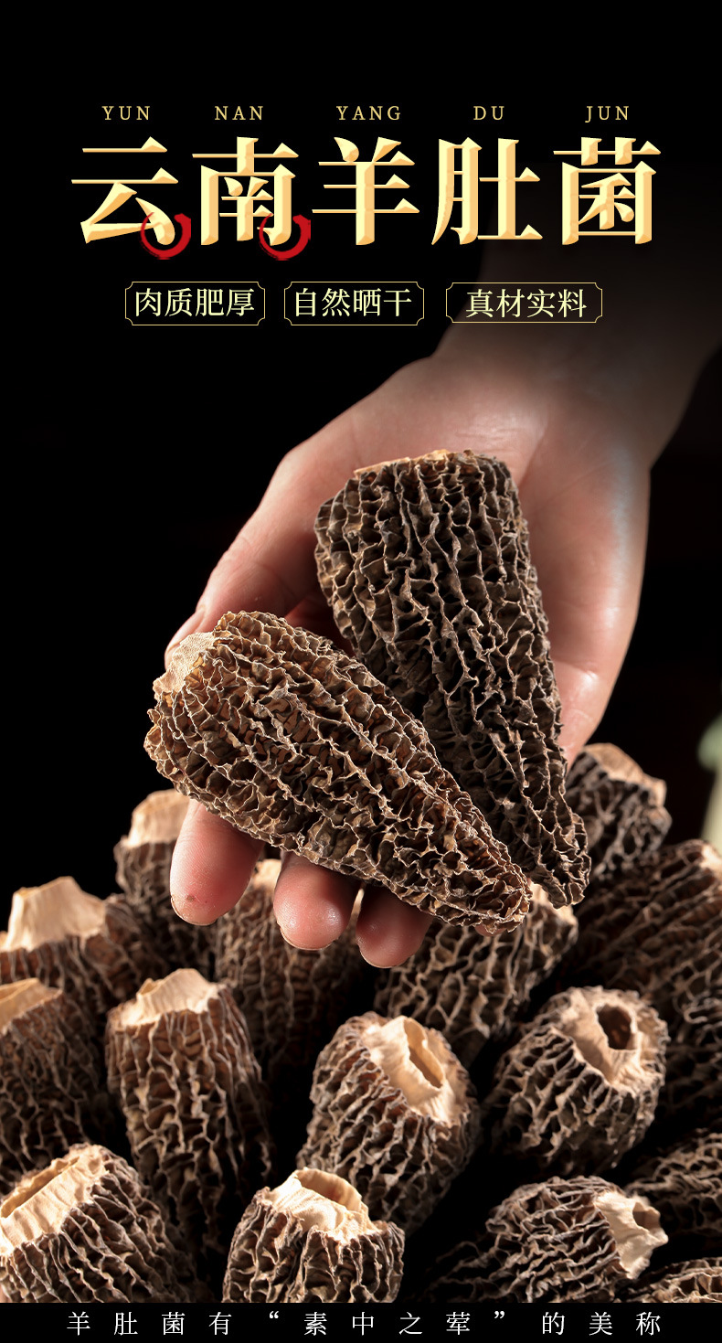 雲南羊肚菌乾貨:圖片 4